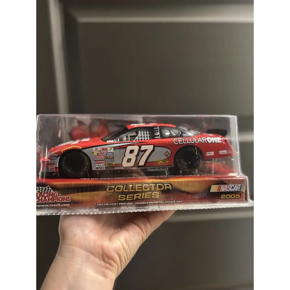 2005 Racing Champions NASCAR #87‎ Joe Nemechek Cellular One Red 1:24 Autographed